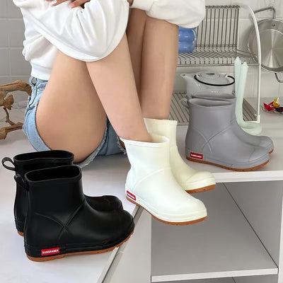 Color Short Rain Boots