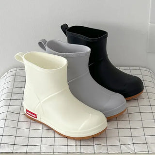 Color Short Rain Boots