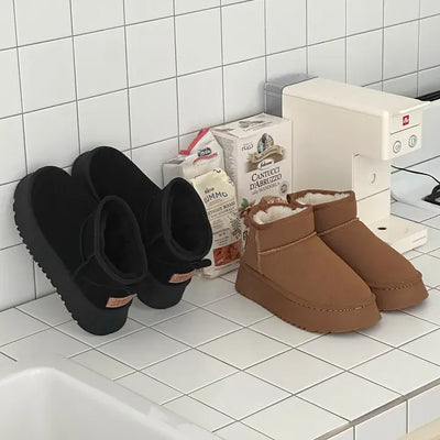 Ultra Mini Platform Fur Boots