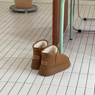 Ultra Mini Platform Fur Boots