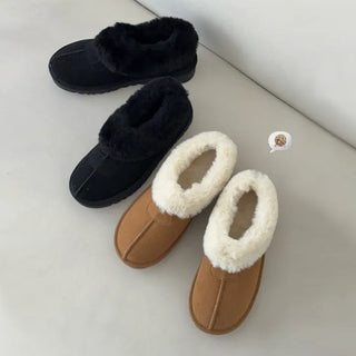 Fur-Trimmed Platform Moccasins