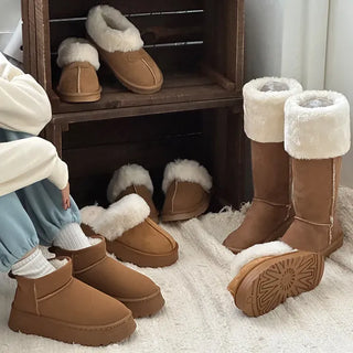 Platform Fur Slippers & Ultra-Mini Sheepskin Boots, Platform UGG Long Boots - 9 Types