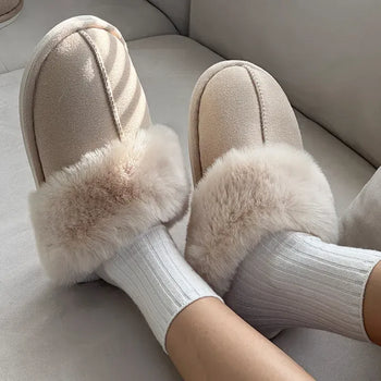 Platform Suede Fur Slippers & Strap Slippers - 3 Types