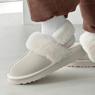 Platform Suede Fur Slippers & Strap Slippers - 3 Types
