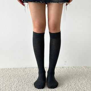 Basic Long & Mid Cotton Wool Socks Piece Set