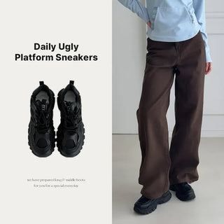 Daily Ugly Platform Height-Increasing Sneakers
