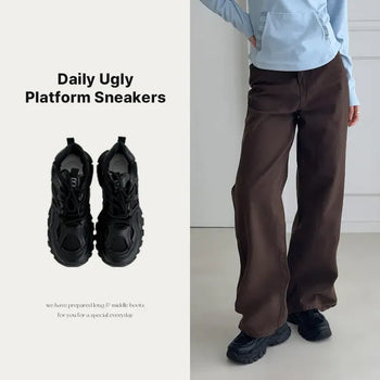 Daily Ugly Platform Height-Increasing Sneakers