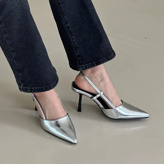 Stiletto Strap Slingback High Heel Pumps