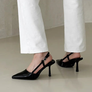Stiletto Strap Slingback High Heel Pumps