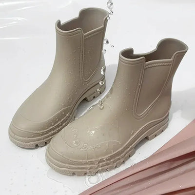 Waterproof Chelsea Buckle Strap Short, Mid & Long Rain Boots