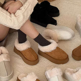 Platform Suede Fur Slippers & Moccasins UGG Slippers - 3rd Version