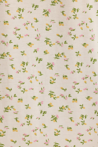 Modal Camisole Pyjama Top in Lemon Print