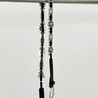 Mild black leather belt