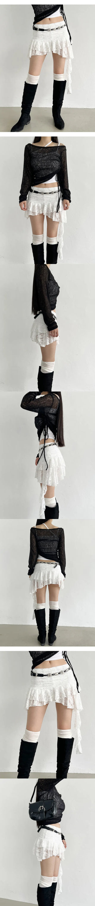 Mild black leather belt