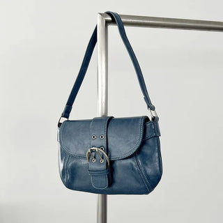 Vintage mood buckle shoulder bag