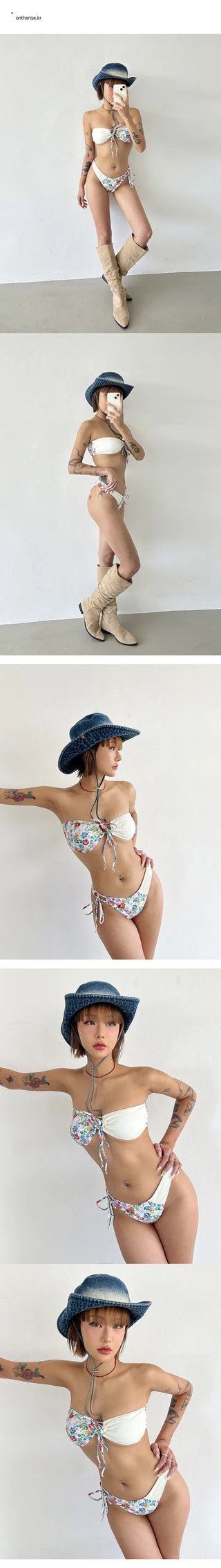 Half Flower Bikini