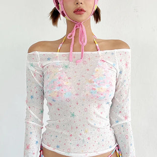 Starpop rash guard bikini set