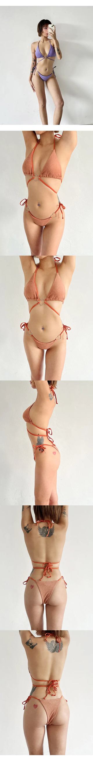 Terry Heart Bikini
