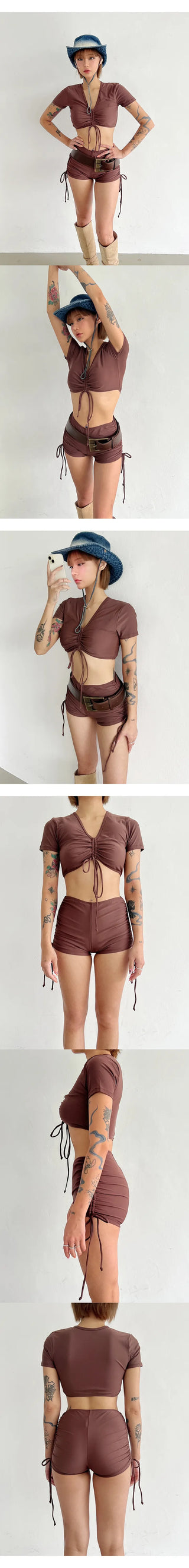 Easy Trap Brown Bikini