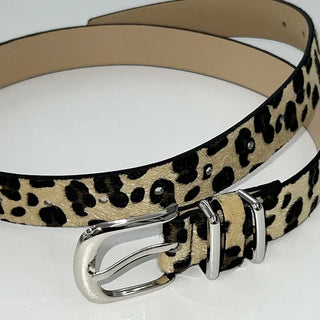 Leopard print leopard print belt
