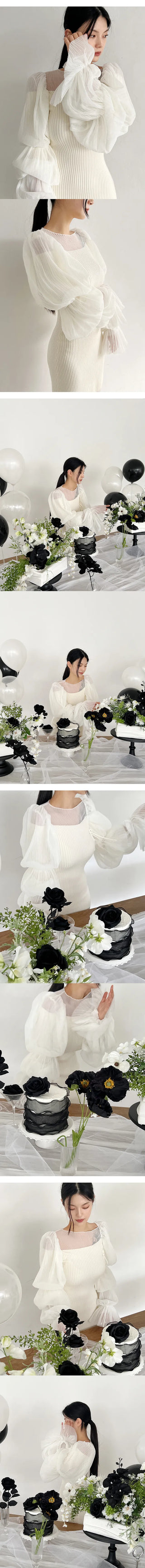Ella Wavy Arm Warmer Wedding Prop Photo Prop