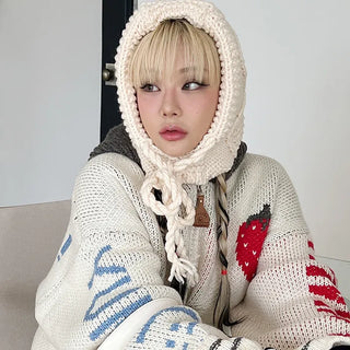 Handmade balaclava hat, winter hat, ski hat 3 color