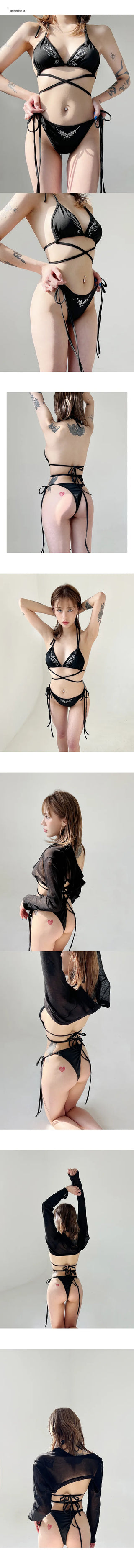 Angel Ring Black Bikini