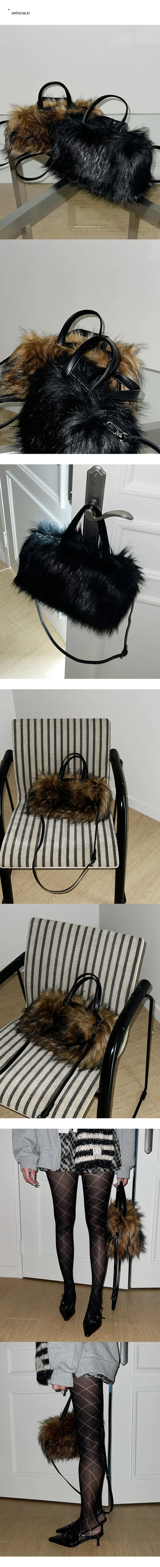 Ecofur cross tote bag