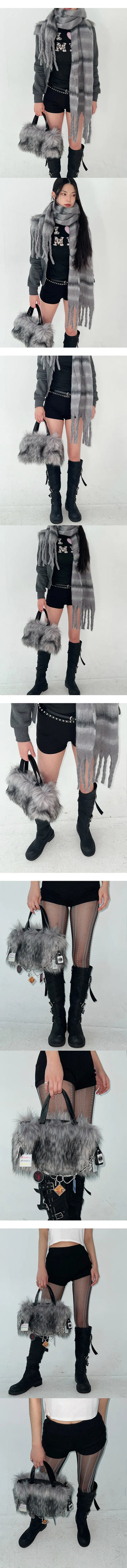 Ecofur cross tote bag