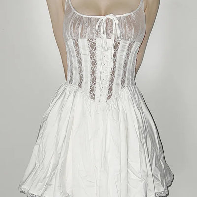 Ballet corset one-piece dress year-end look