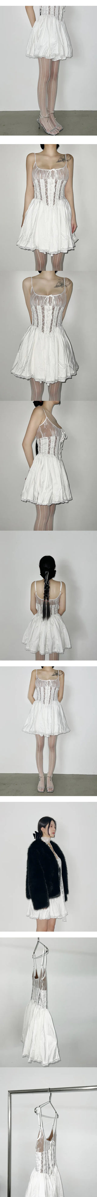 Ballet corset one-piece dress year-end look