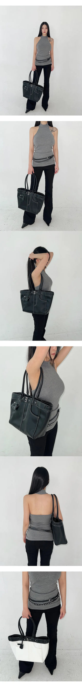 Stella Gray Halter Neck Knit