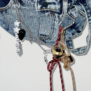 Leo Red Strap Keychain