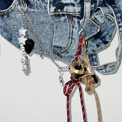 Leo Red Strap Keychain