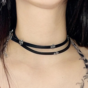 Antique stone choker necklace 3 types