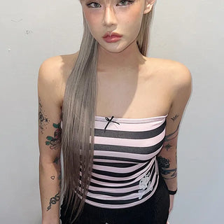 Blackpink Skull Tube Top