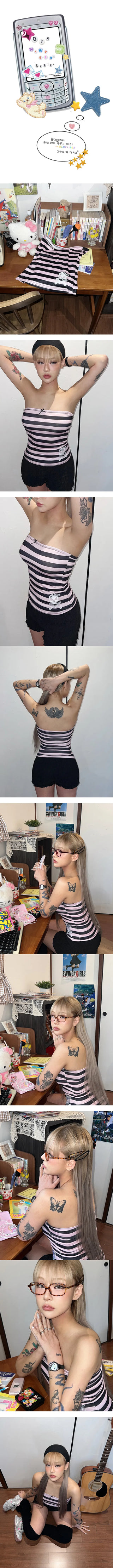 Blackpink Skull Tube Top