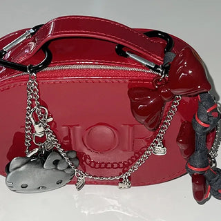 Heart Ring Red Catch Keychain Set Baekku Keychain