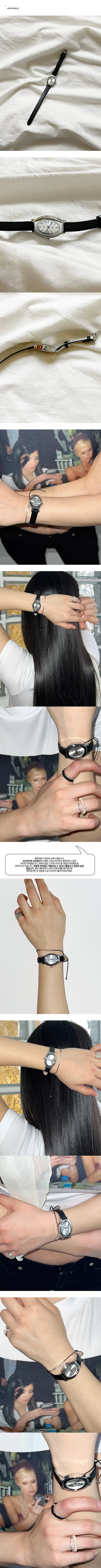 Classic black wristwatch