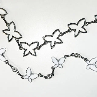 Y2K Silver Butterfly Belt 2 types