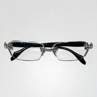 Black antique rimless glasses