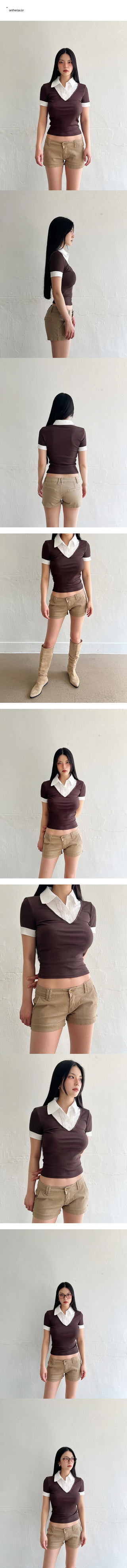 Layered shirt collar