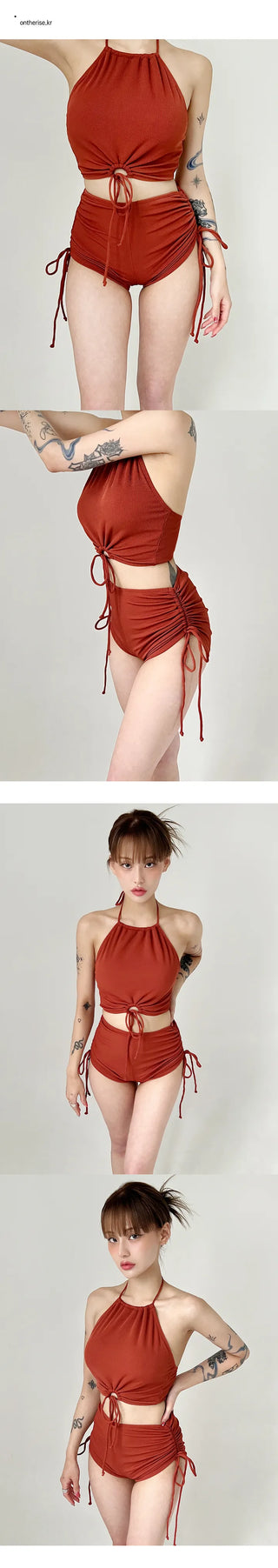 Water Bomb Bikini Brown