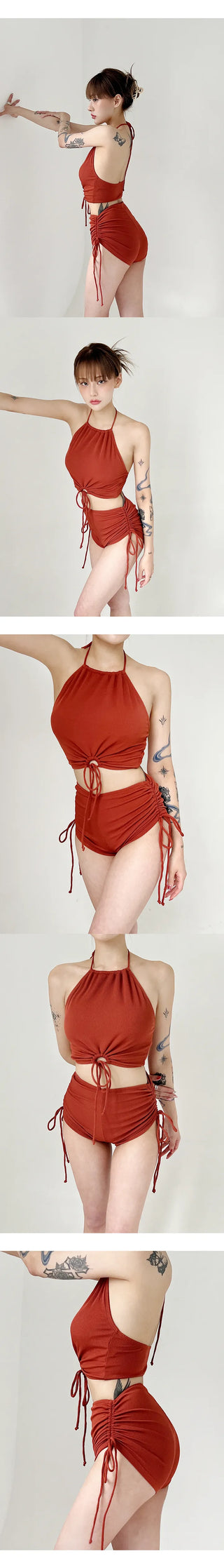 Water Bomb Bikini Brown