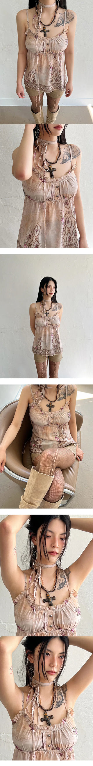 Mori Girl Blouse Ethnic Hippie Sleeveless