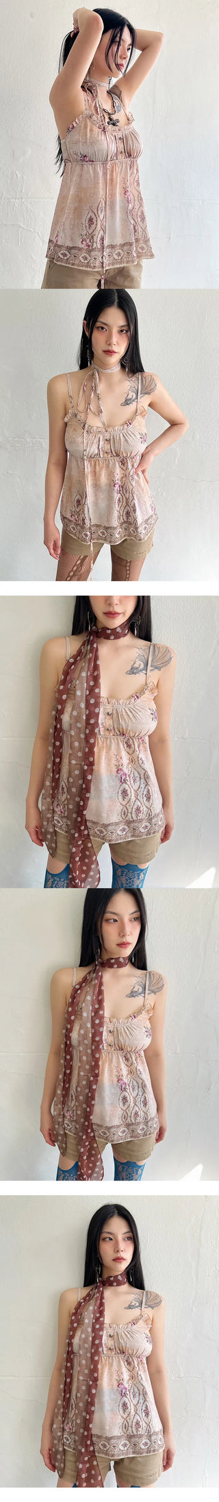 Mori Girl Blouse Ethnic Hippie Sleeveless