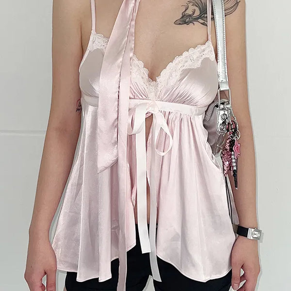 Pink slip sleeveless nasi