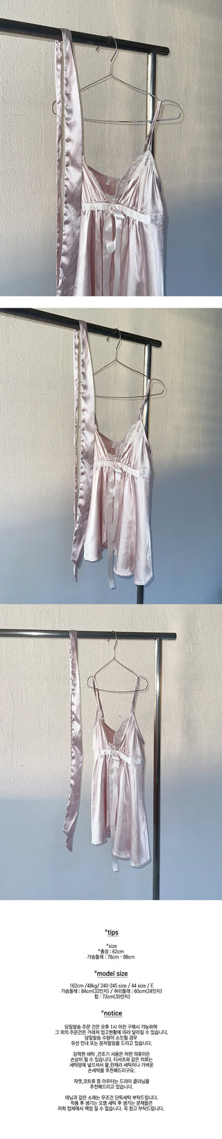 Pink slip sleeveless nasi