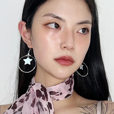 Unbalanced Star Earrings