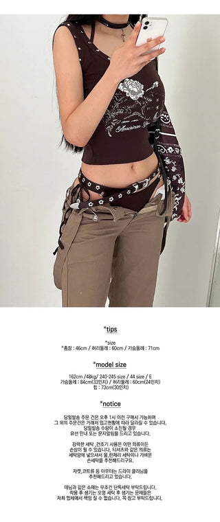 Brown studded ethnic sleeveless nasi